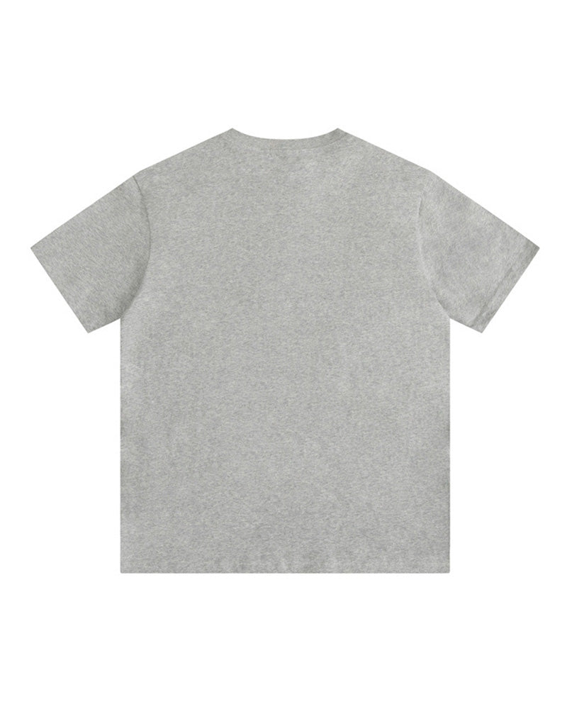 Building print lettering short sleeves