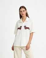 Puppy Open-Knit Shirt