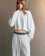 445g Cropped hooded sweatshirt