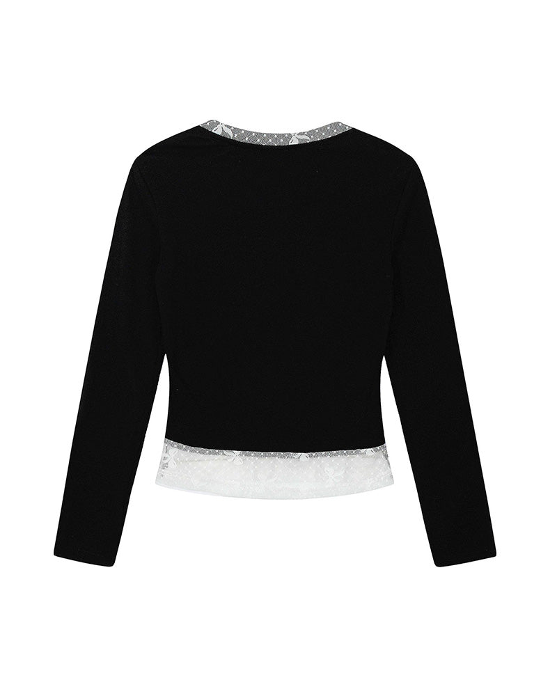 レトロなシンプルな長袖