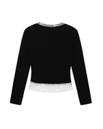 レトロなシンプルな長袖