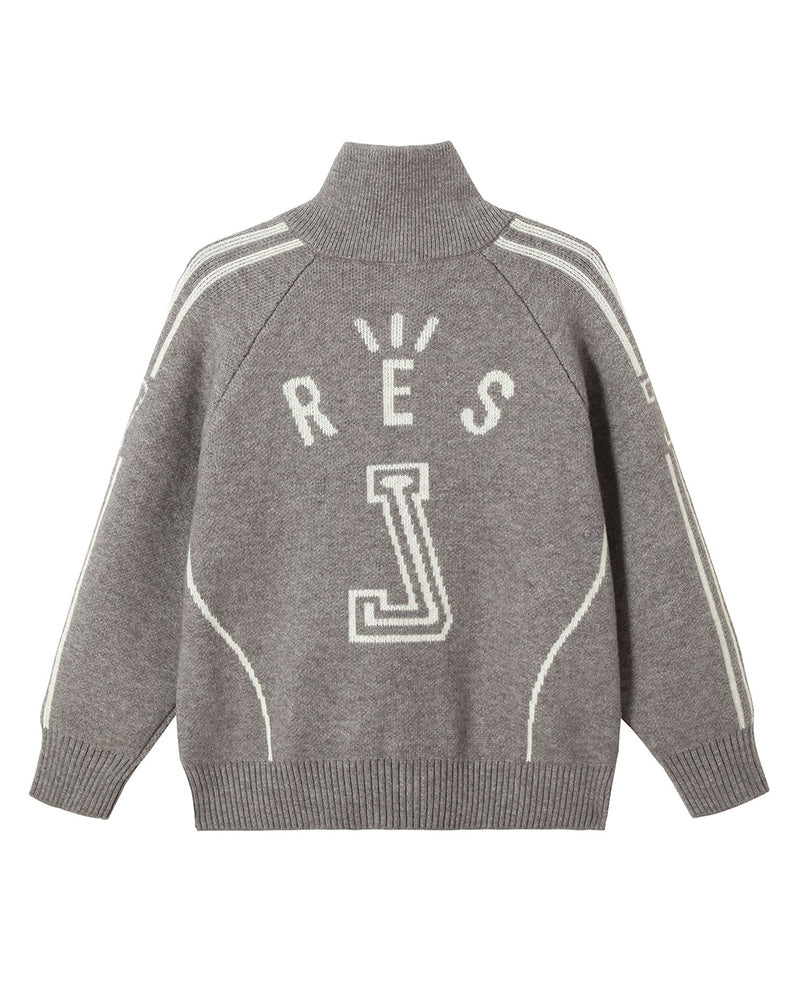 Striped knitted sweater