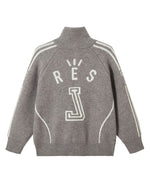 Striped knitted sweater