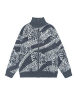 ヴィンテージ柄カーディガンジャケット