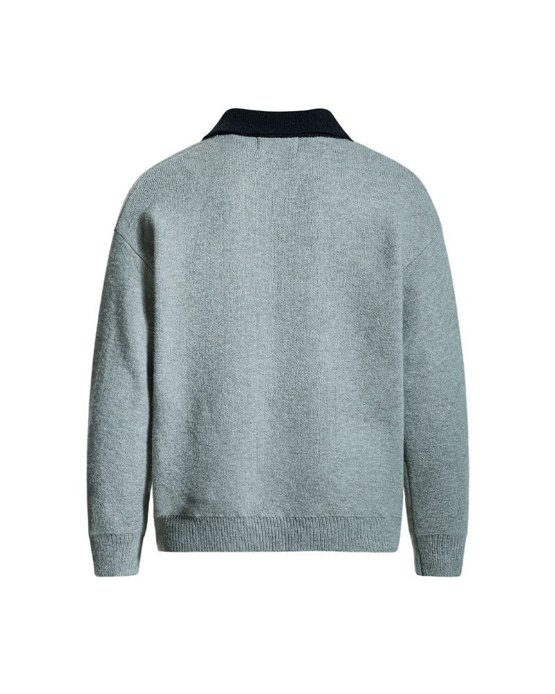 floral jacquard pullover sweater