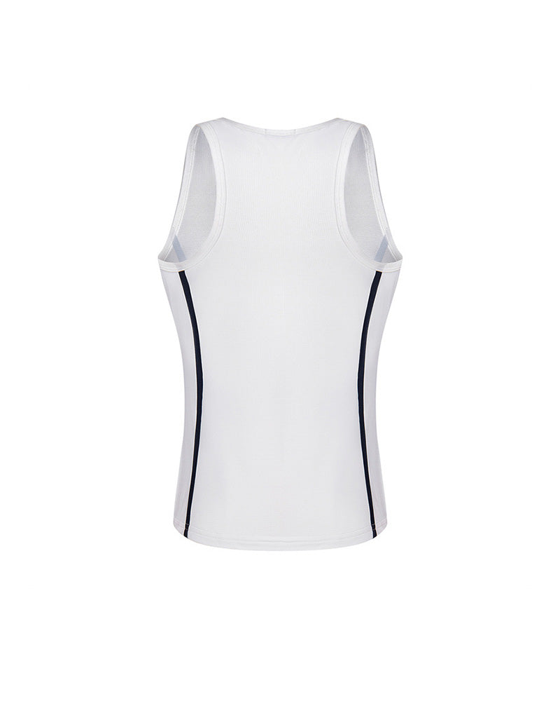 Retro contrast striped vest