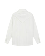 Shawl-Collar Long-Sleeve Shirt
