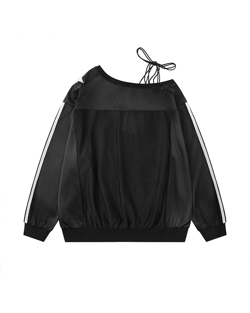 スポーツスタイルのレタリング長袖