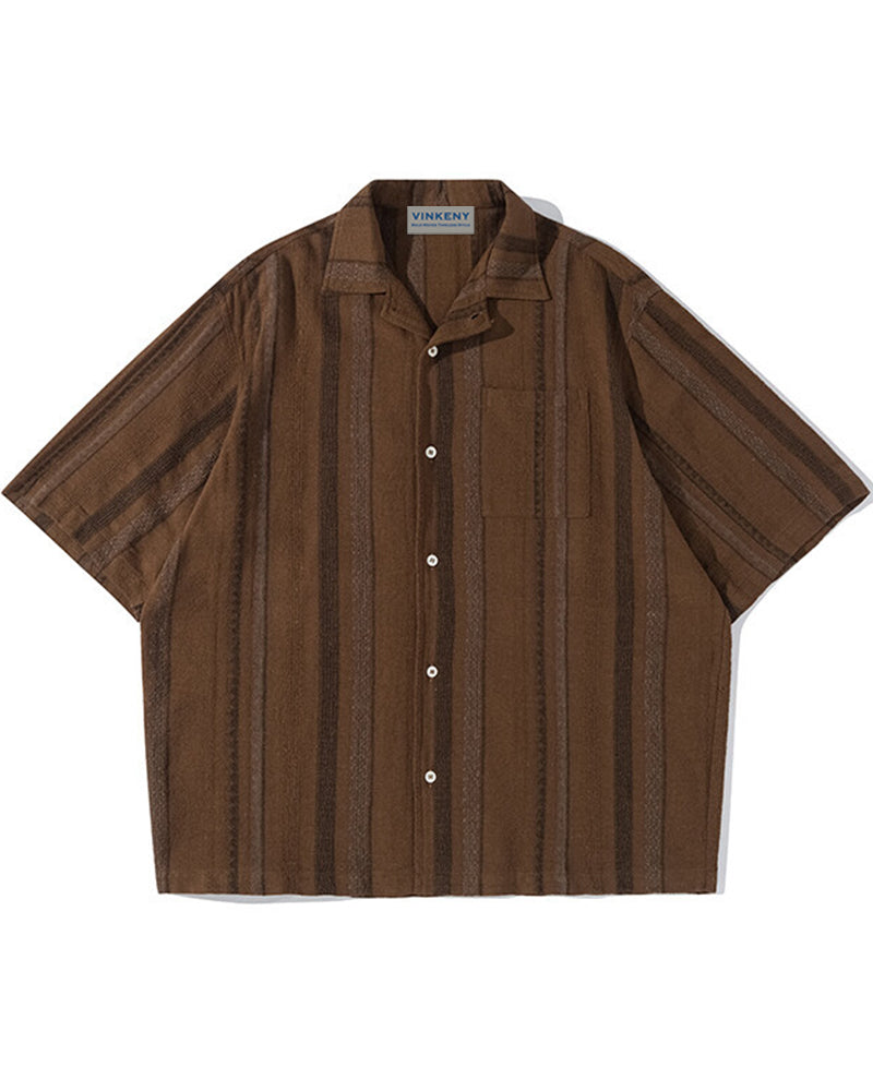 レトロカジュアルな半袖シャツ