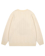 Fun pattern pullover sweater
