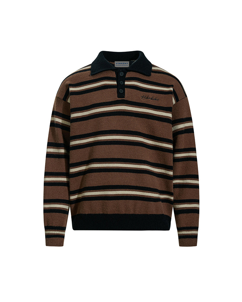 embroidered contrast sweater