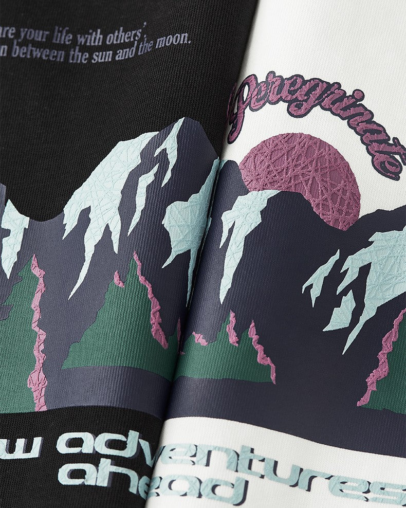 Mountain loose short sleeves