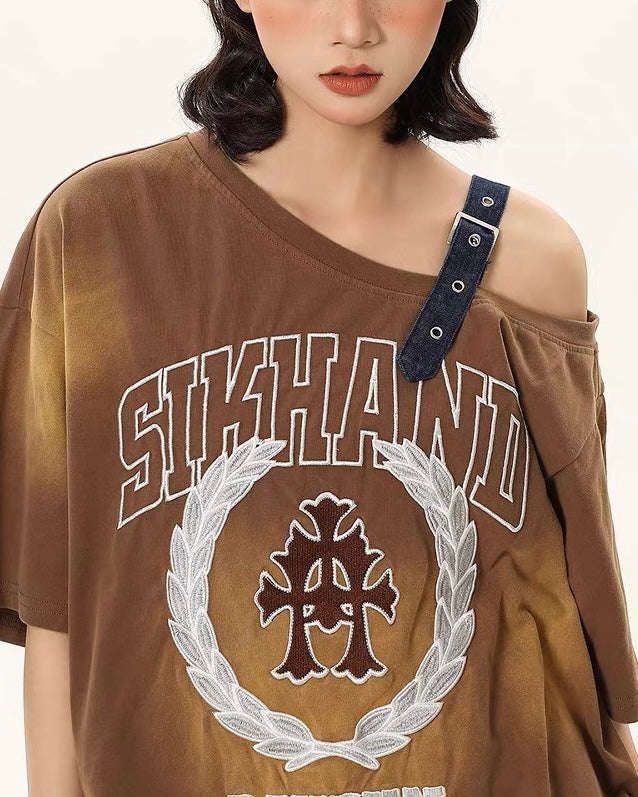 Retro hot girl short sleeve