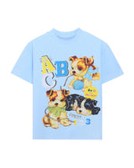 Dog print short sleeves