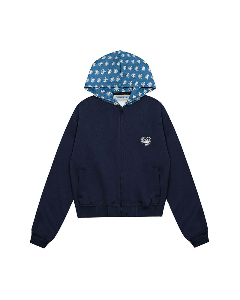 オールマッチフード付きスウェットシャツジャケット