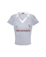 Sporty V-neck short sleeves