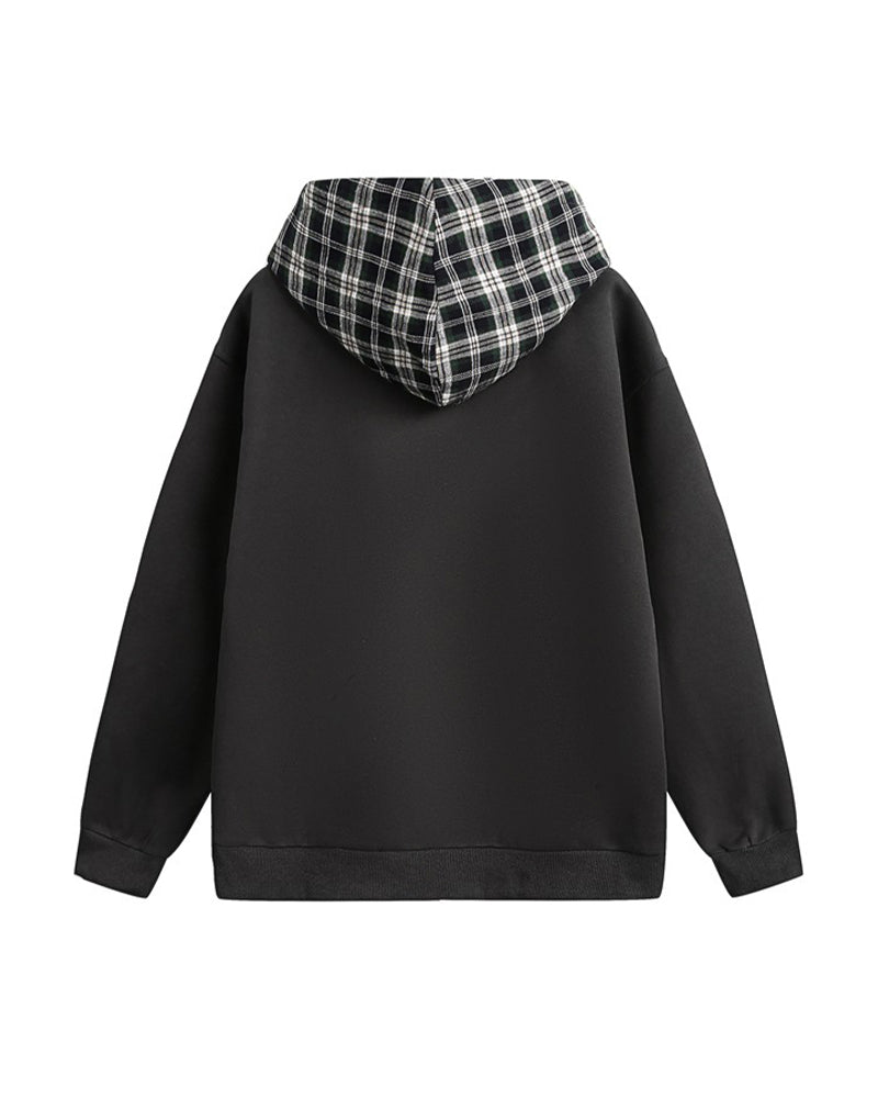 Casual fake two piece sweatshirt