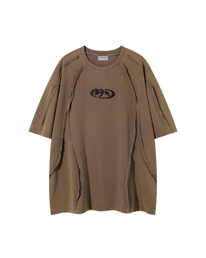 レトロな刺繍の半袖