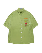 面白い漫画の半袖シャツ