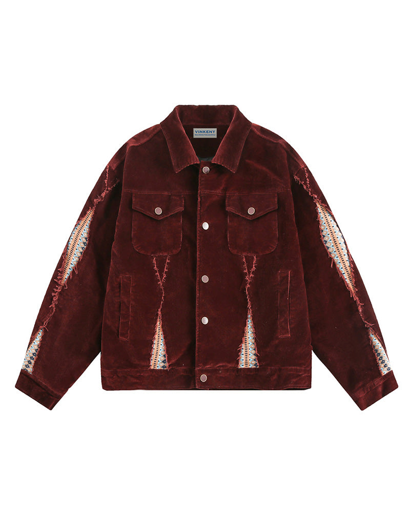 ダイヤモンドパッチワークジャケット