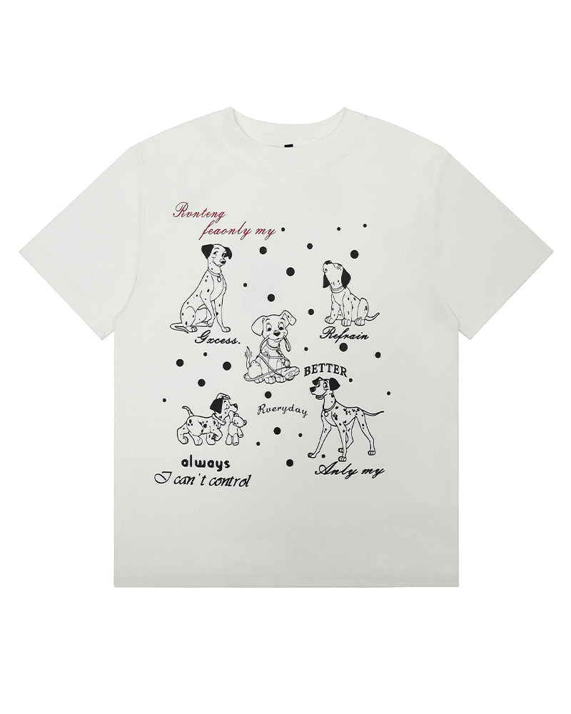 Cute puppy short sleeves