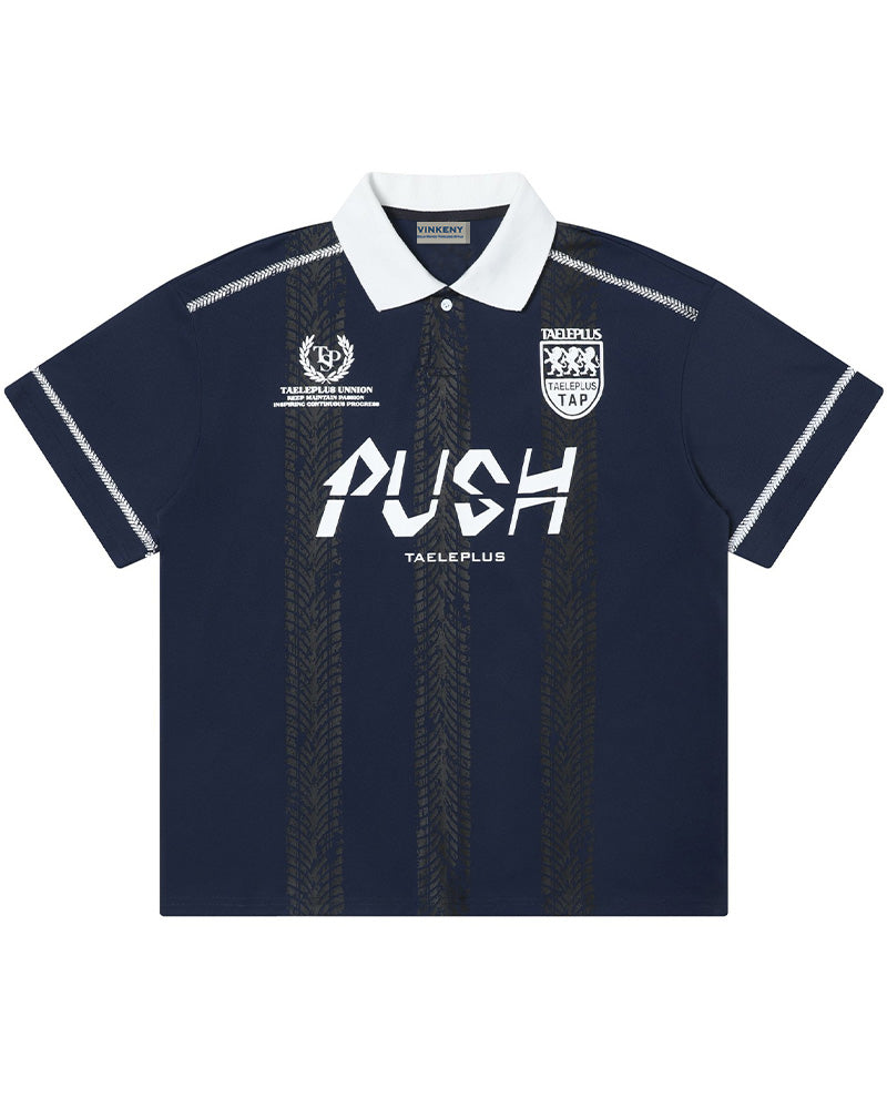 カラーブロックポロシャツ(半袖)