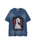 レトロプリントの半袖