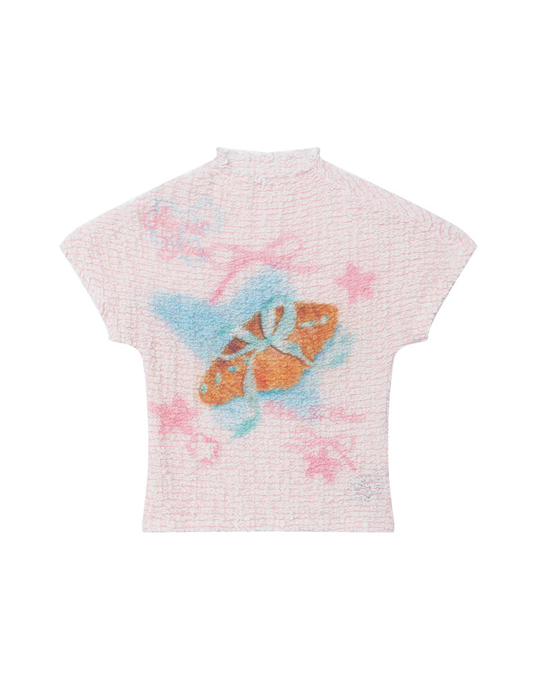 Cute simple loose short sleeves