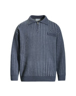 ヴィンテージストライプハーフジップセーター