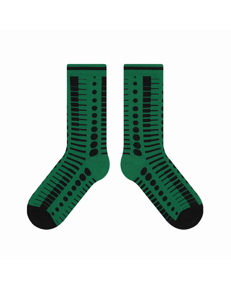 コントラストカラーの滑り止めソックス