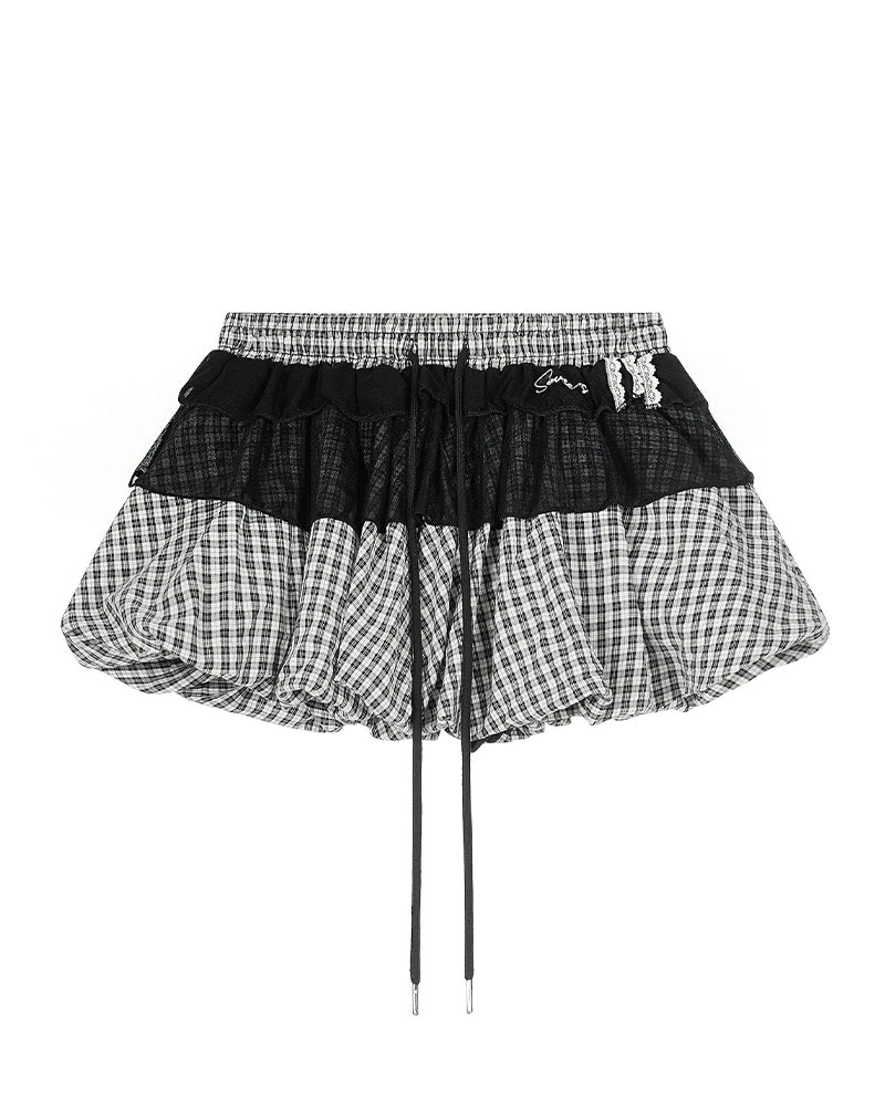 레트로 개성 스커트