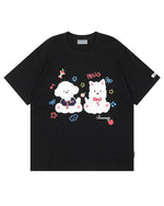 Cute plush puppy short sleeve