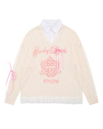 シンプルなニットセーター