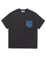 デニムポケットラウンドネック半袖