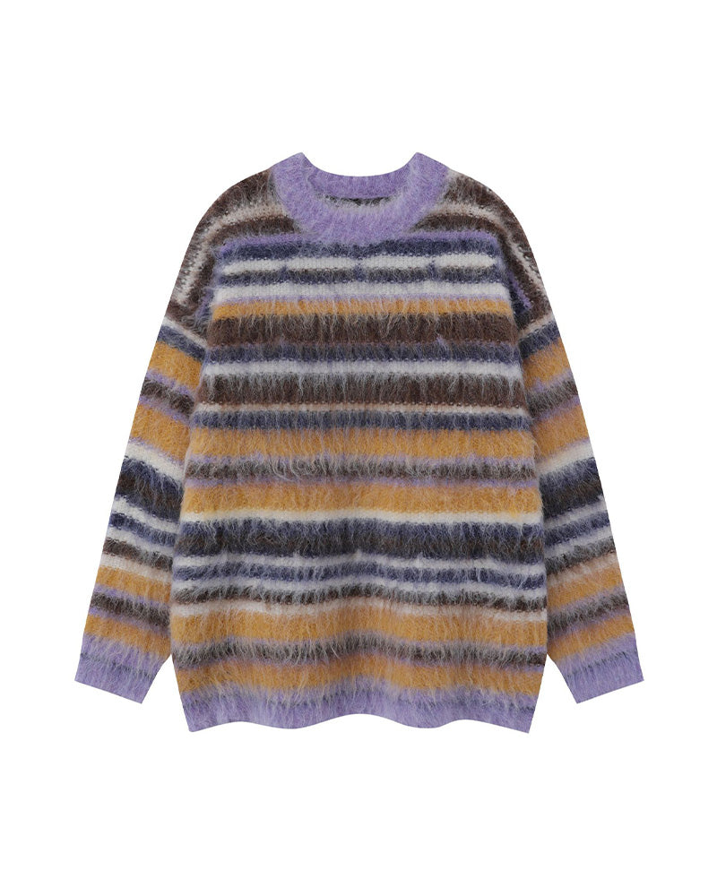 커플 스트라이프 스웨터