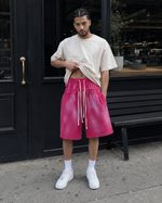 320g Double-waistband Bermuda shorts