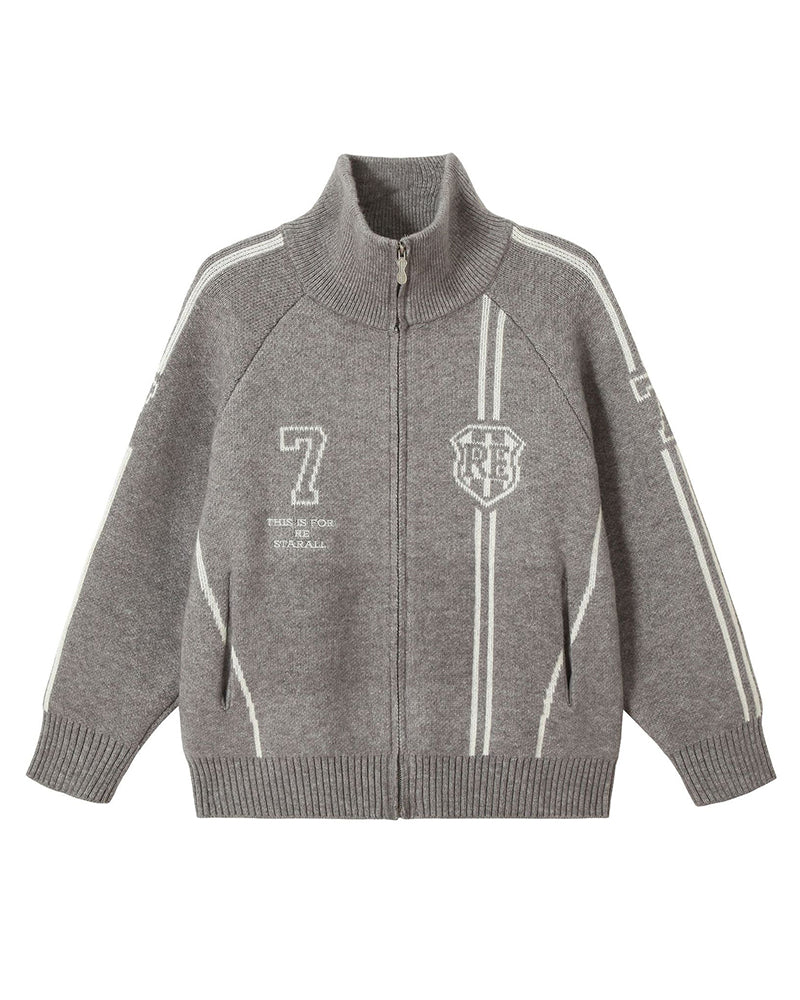 Striped knitted sweater