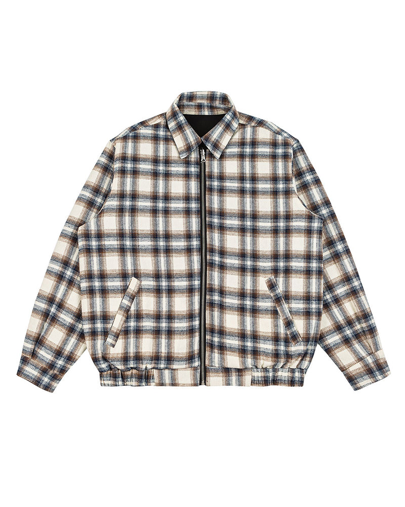 パッチワークのリバーシブルワークジャケット