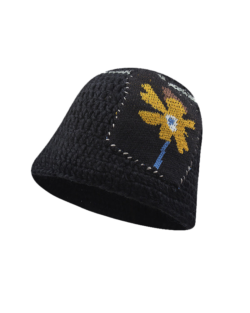 かぎ針編みのニット帽