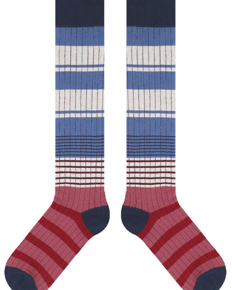 Striped knee-high socks