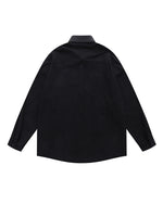 Vintage floral embroidered long-sleeved shirt