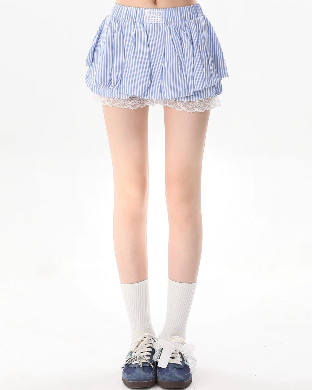 스트라이프 캐주얼 반바지