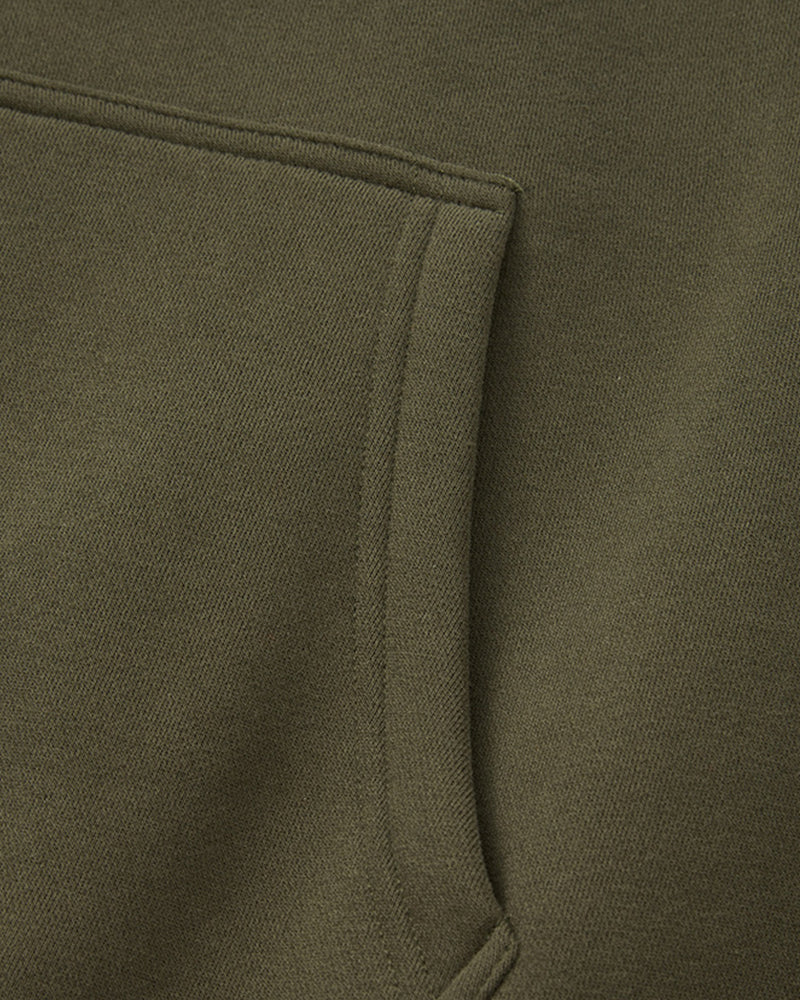 345g Fleece-lined hooded sweatshirt