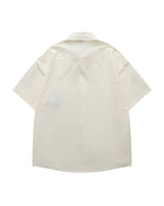 かわいい漫画の刺繍シャツ