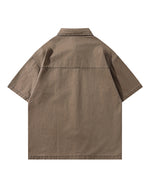 デザイナーワークウェア半袖シャツ