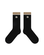 刺繍入り文字ソックス