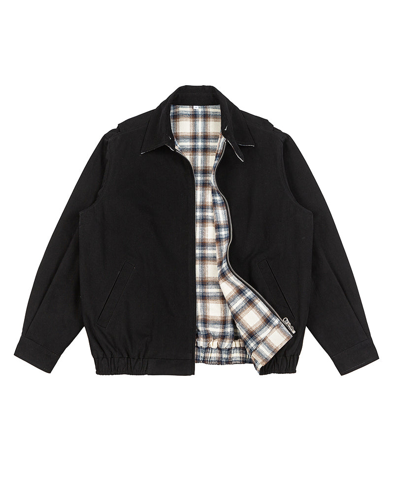 パッチワークのリバーシブルワークジャケット