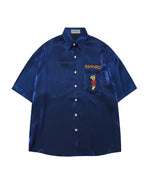 面白い漫画の半袖シャツ