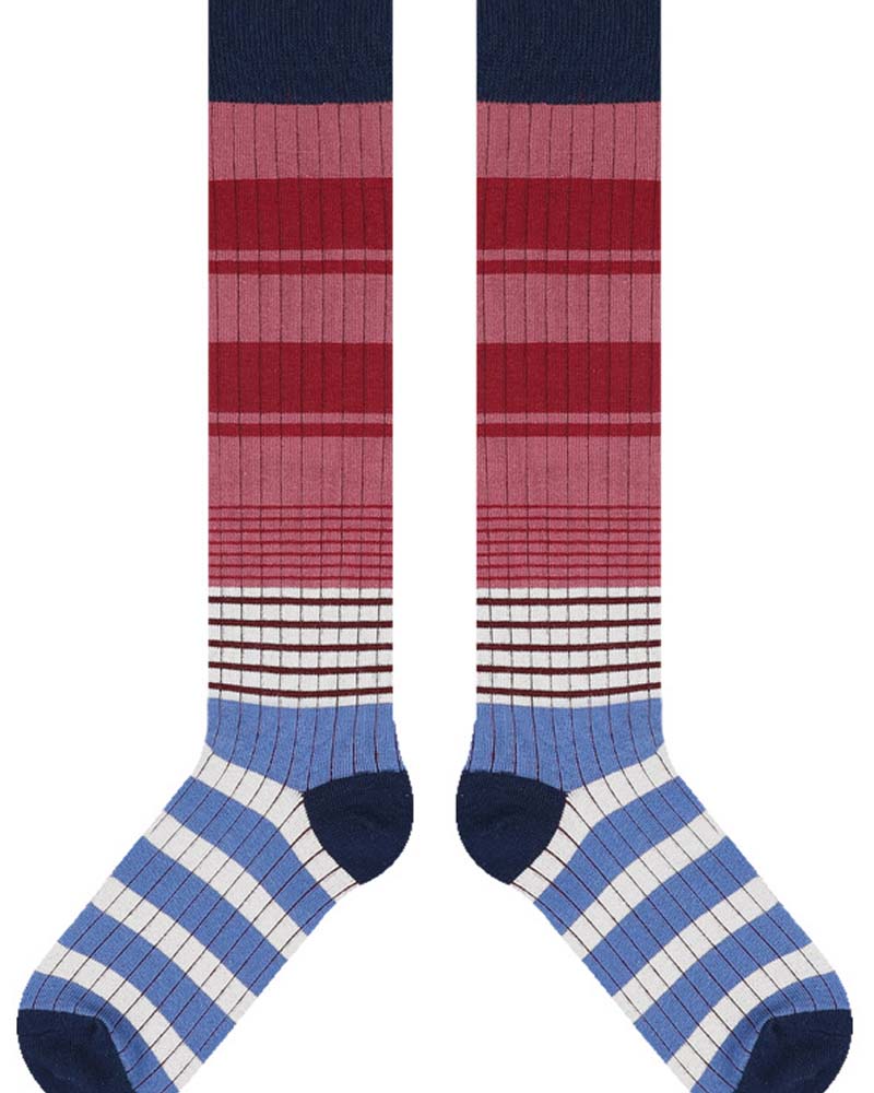Striped knee-high socks