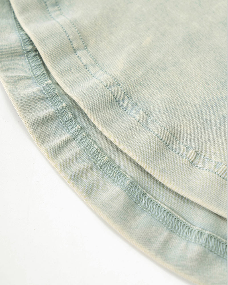 235g Cool-touch distressed crinkle tank top